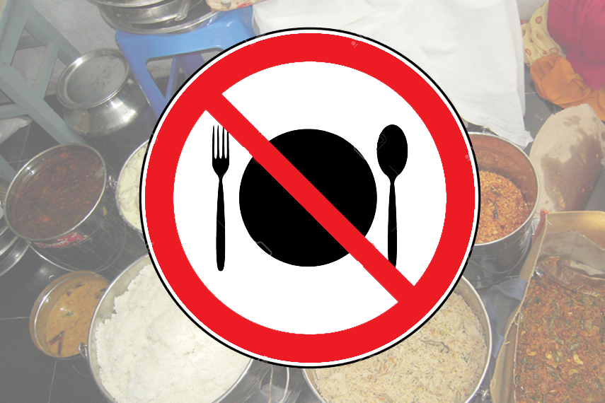 Non-Vegetarian food not allowed